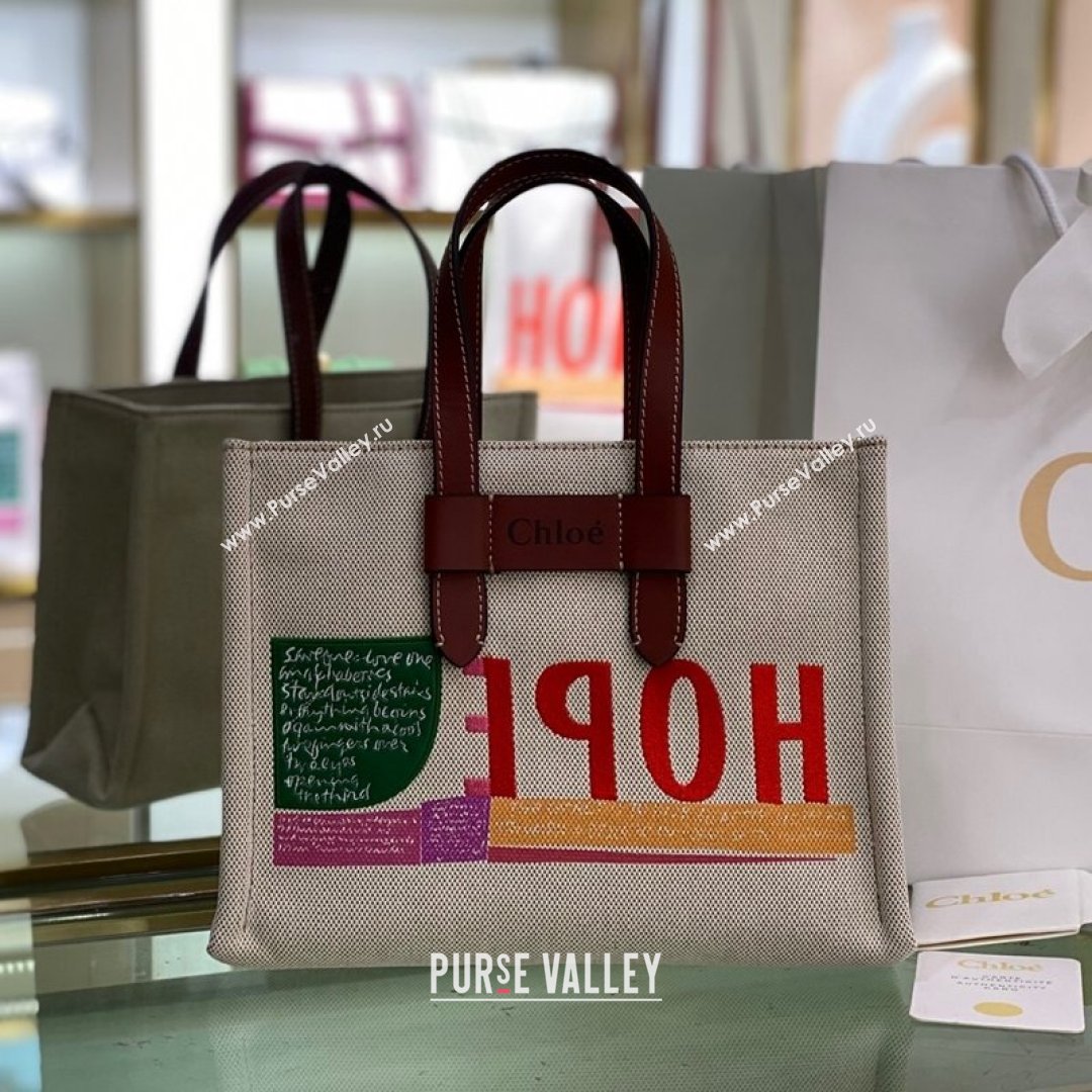 Chloe Small Corita Ken Canvas Tote bag 2021 (YS-21091333)