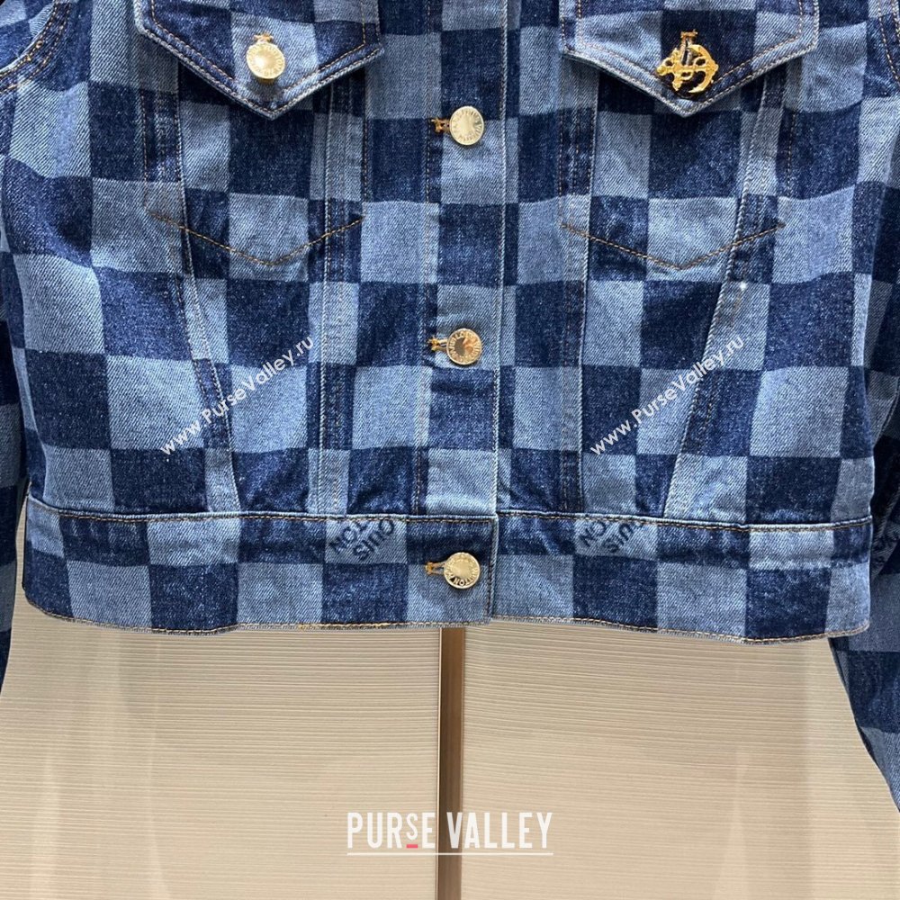 Louis Vuitton Denim Jacket LV11209 Blue 2024 (Q-2411209)