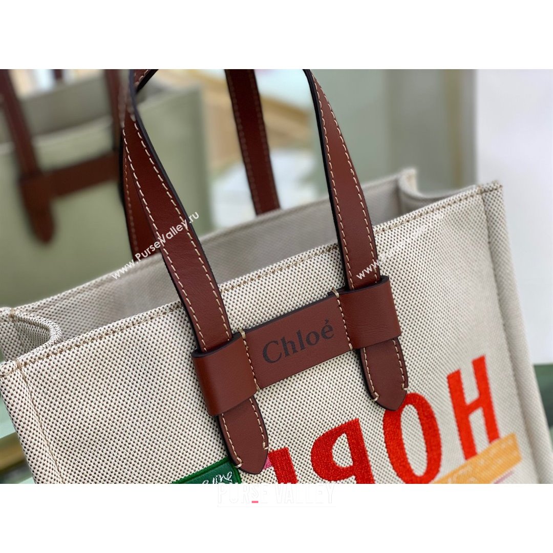 Chloe Small Corita Ken Canvas Tote bag 2021 (YS-21091333)