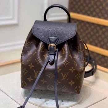 Louis Vuitton Montsouris BB Monogram Canvas Backpack Bag M45516 Black 2024 (KI-240925070)