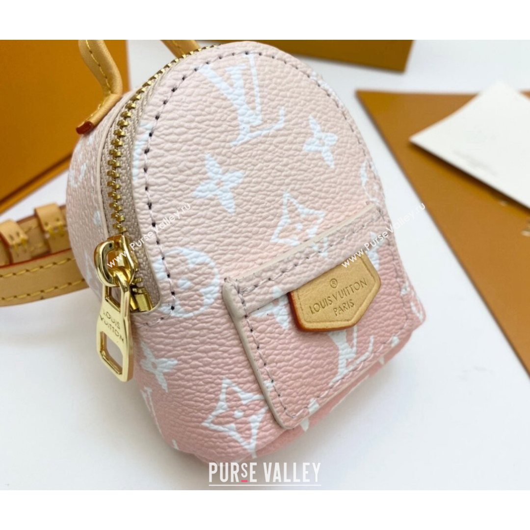 Louis Vuitton Gradient Monogram Canvas Mini Wrist Backpack Bag Pink 2021 (HY-21082301)