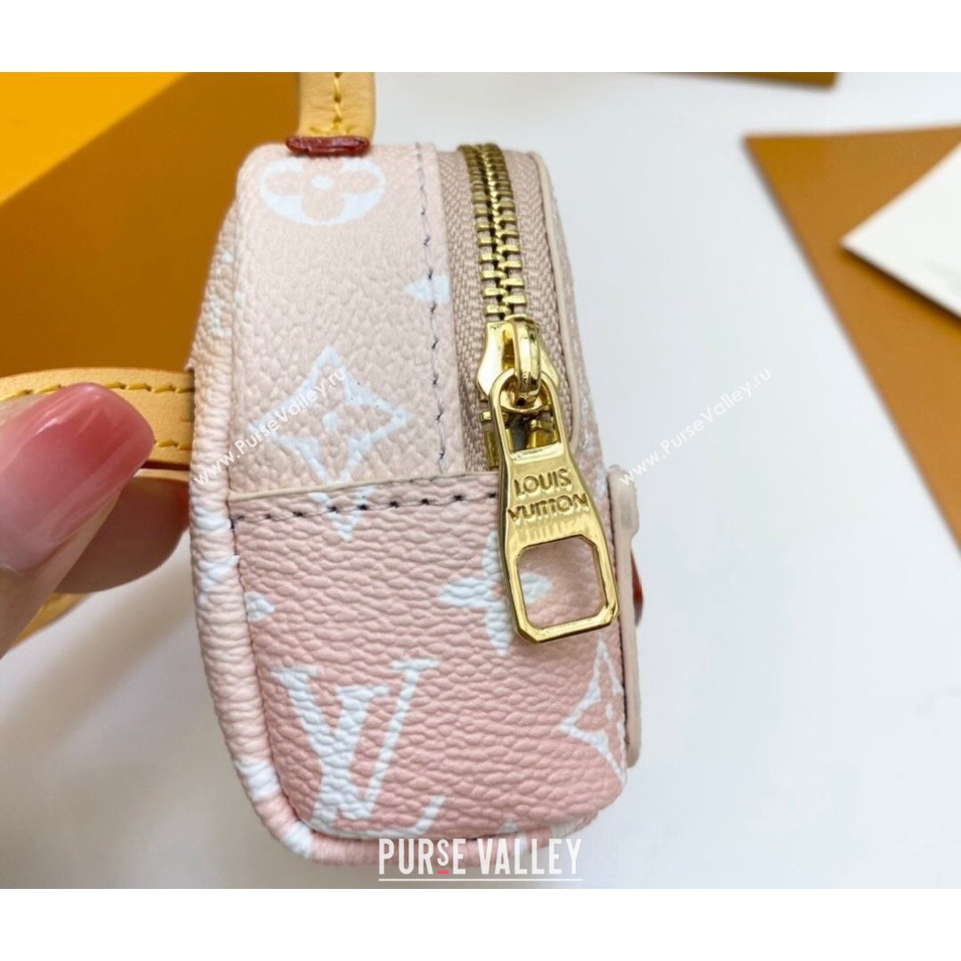 Louis Vuitton Gradient Monogram Canvas Mini Wrist Backpack Bag Pink 2021 (HY-21082301)