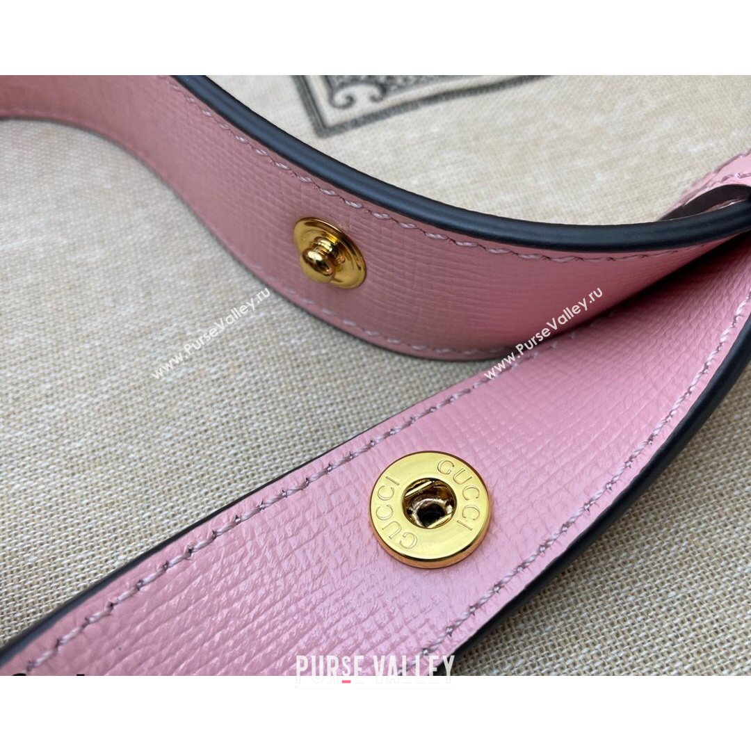 Gucci Horsebit 1955 Shoulder Bag 602204 Ruby Red/Pink 2021 (DLH-21072604)