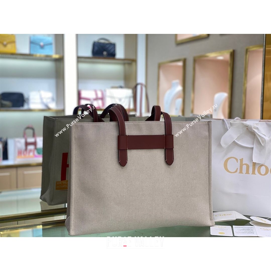 Chloe Large Corita Ken Canvas Tote bag 2021 (YS-21091335)