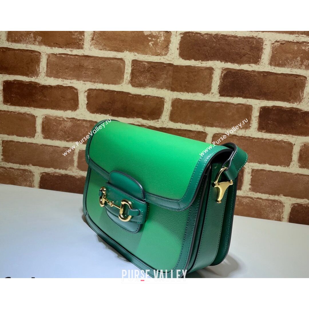 Gucci Horsebit 1955 Shoulder Bag 602204 Bright Green 2021 (DLH-21072605)