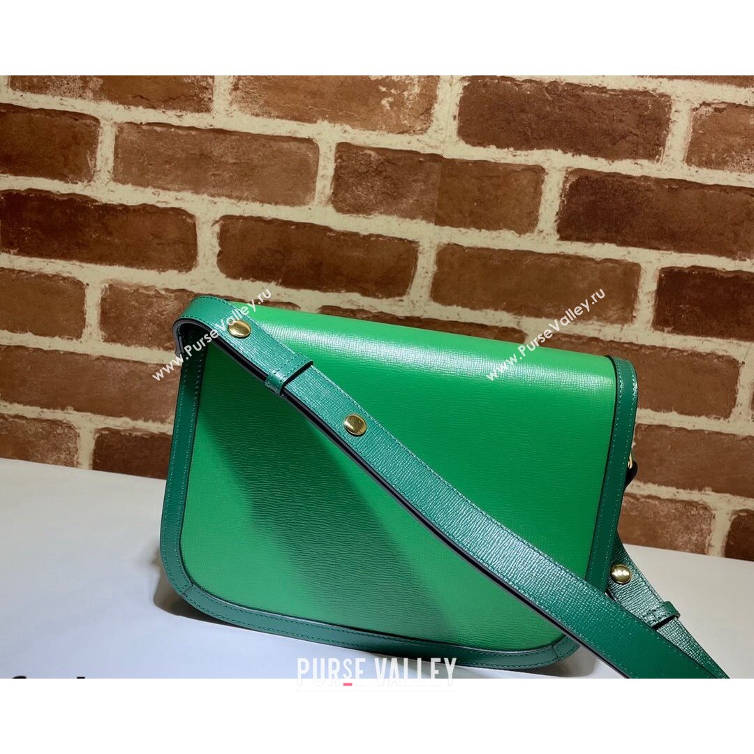 Gucci Horsebit 1955 Shoulder Bag 602204 Bright Green 2021 (DLH-21072605)