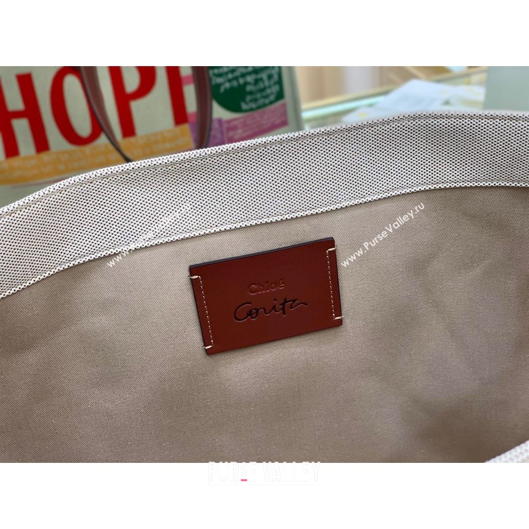 Chloe Large Corita Ken Canvas Tote bag 2021 (YS-21091335)