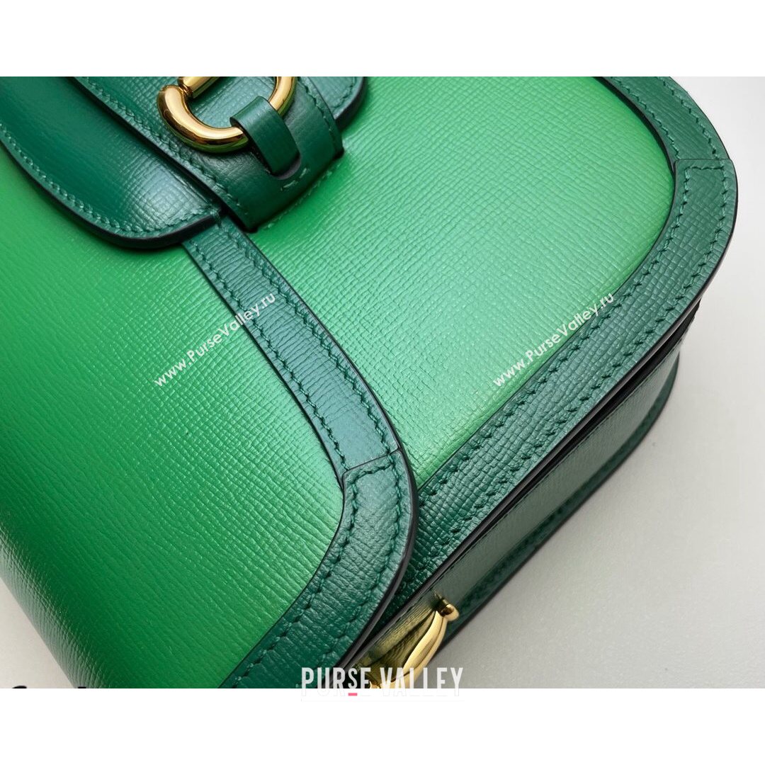 Gucci Horsebit 1955 Shoulder Bag 602204 Bright Green 2021 (DLH-21072605)