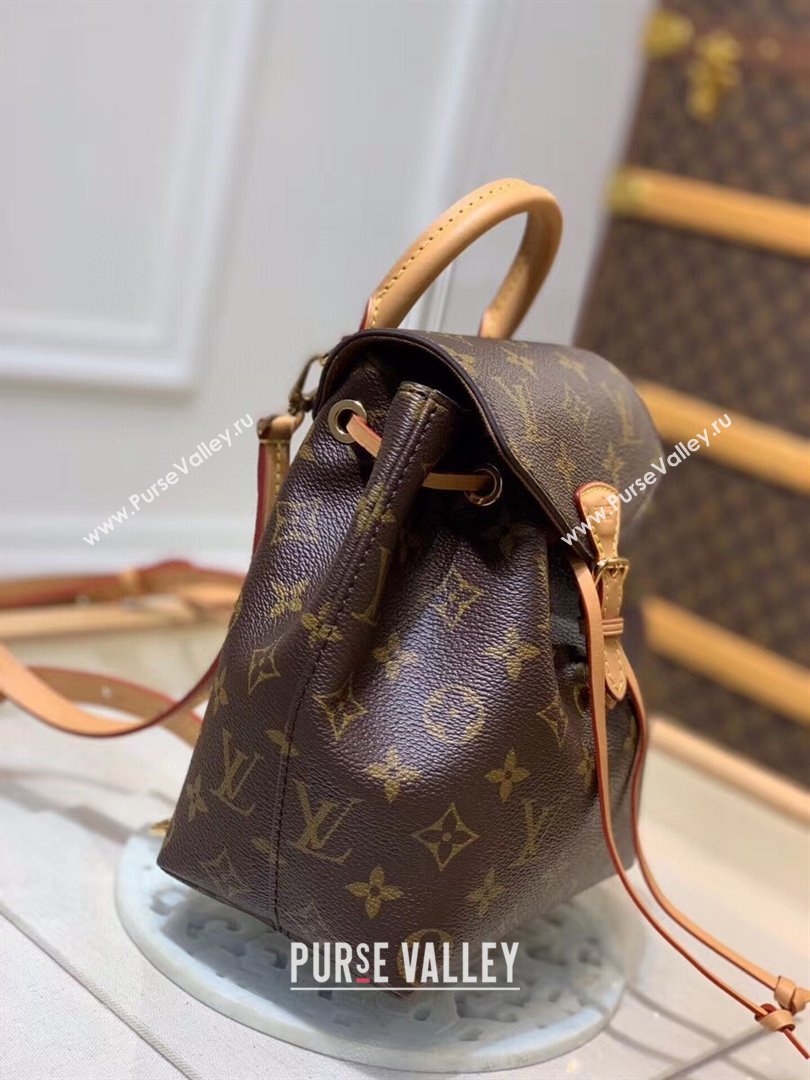 Louis Vuitton Montsouris BB Monogram Canvas Backpack bag M45502 Nude 2024 (KI-240925071)