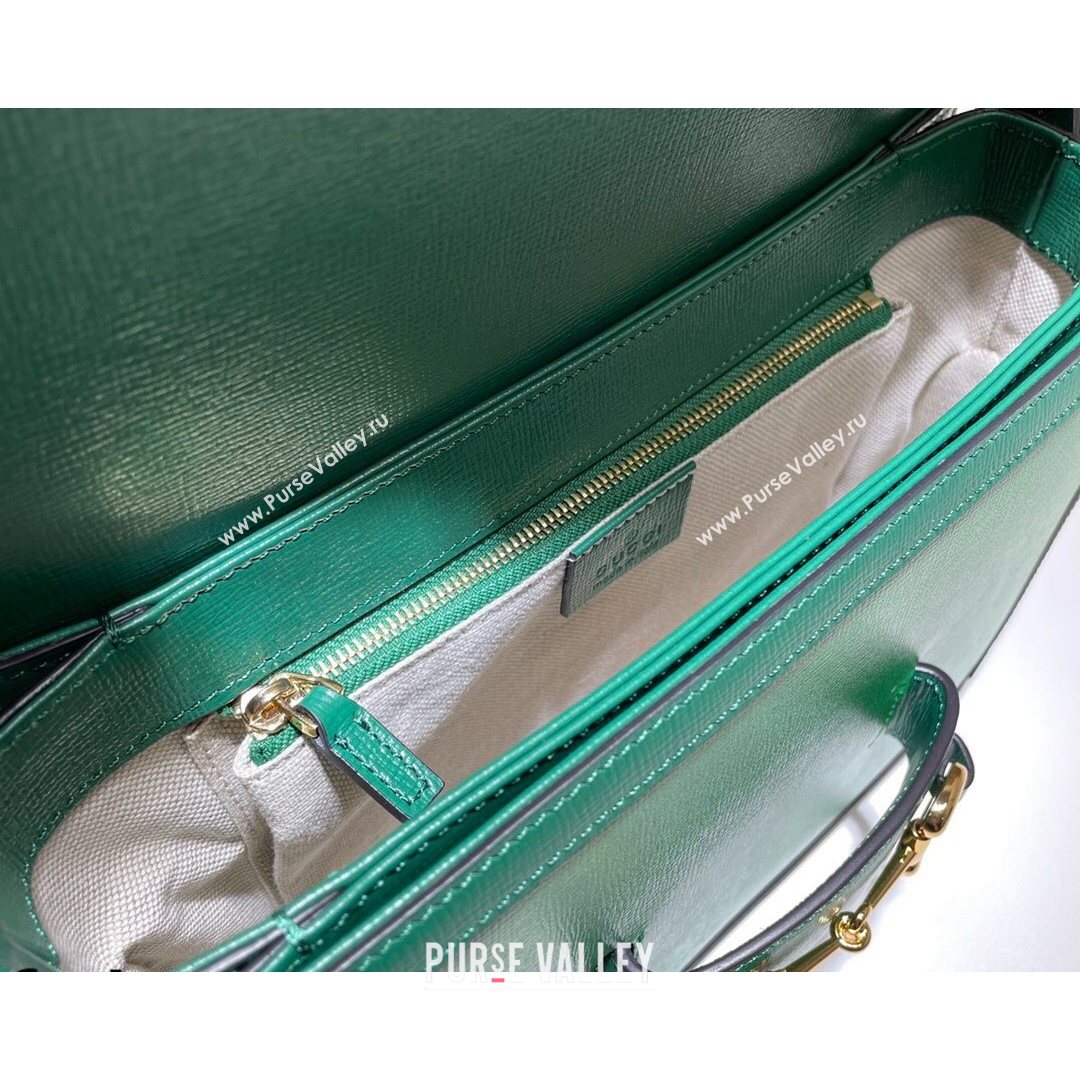 Gucci Horsebit 1955 Shoulder Bag 602204 Bright Green 2021 (DLH-21072605)