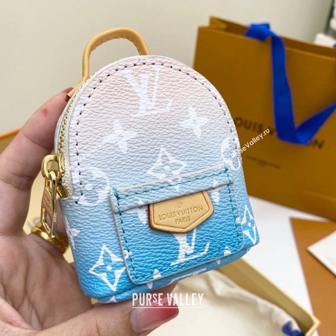 Louis Vuitton Gradient Monogram Canvas Mini Wrist Backpack Bag Blue 2021 (HY-21082303)