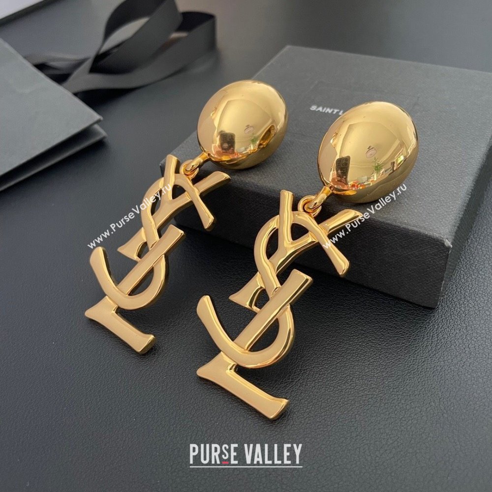 Saint Laurent Clip-on Earrings S042529 Gold 2024 (YF-24042529)