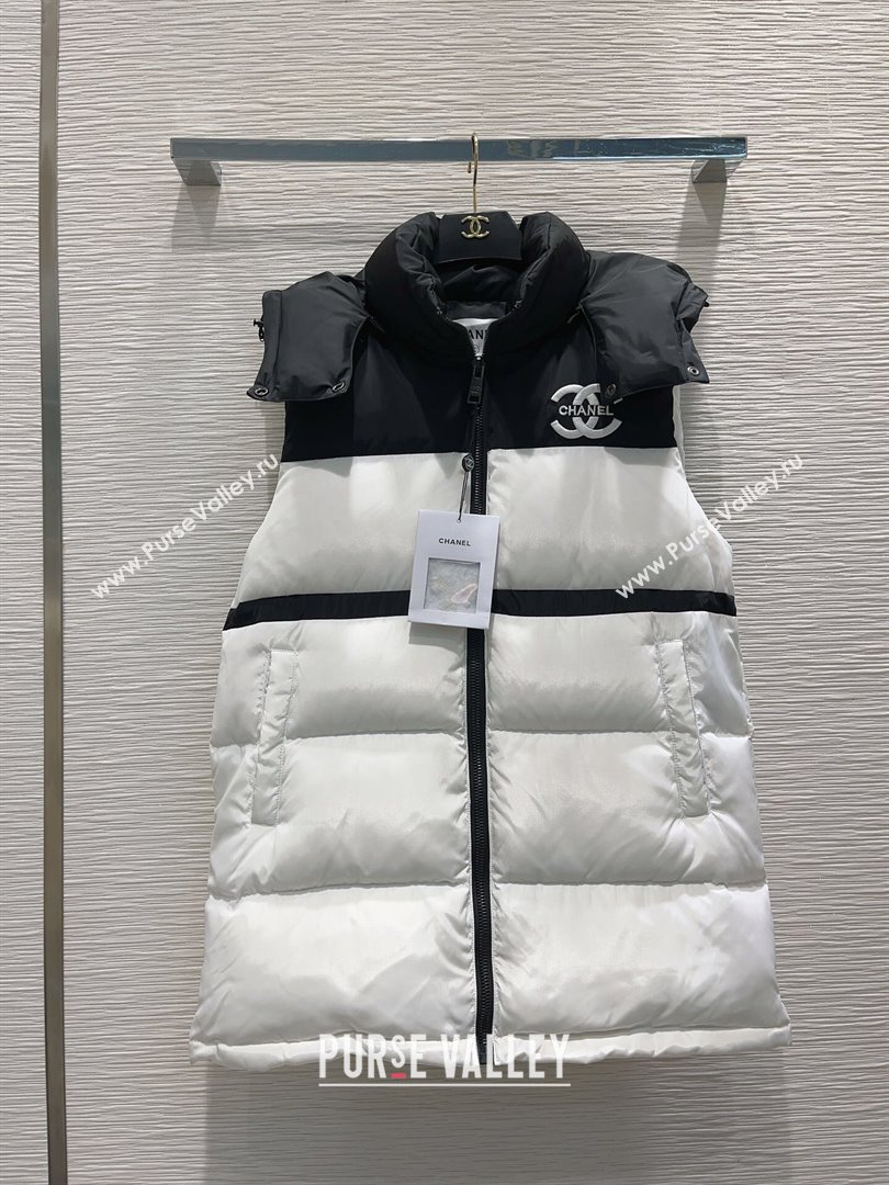 Chanel Down Vest CH102320 White 2023 (Q-23102320)