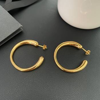 Saint Laurent Hoop Earrings S042533 Gold 2024 (YF-24042533)