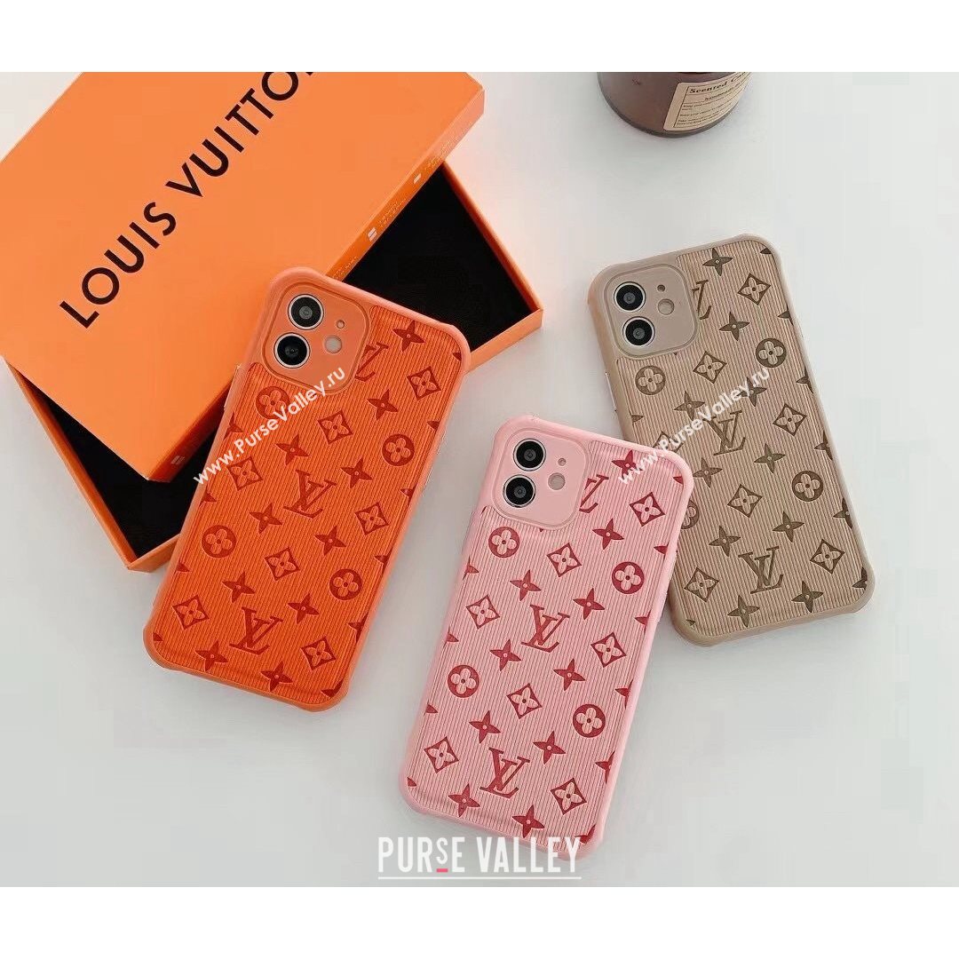 Louis Vuitton Ribbon Monogram iPhone Case Khaki 2021 (HY-21082318)