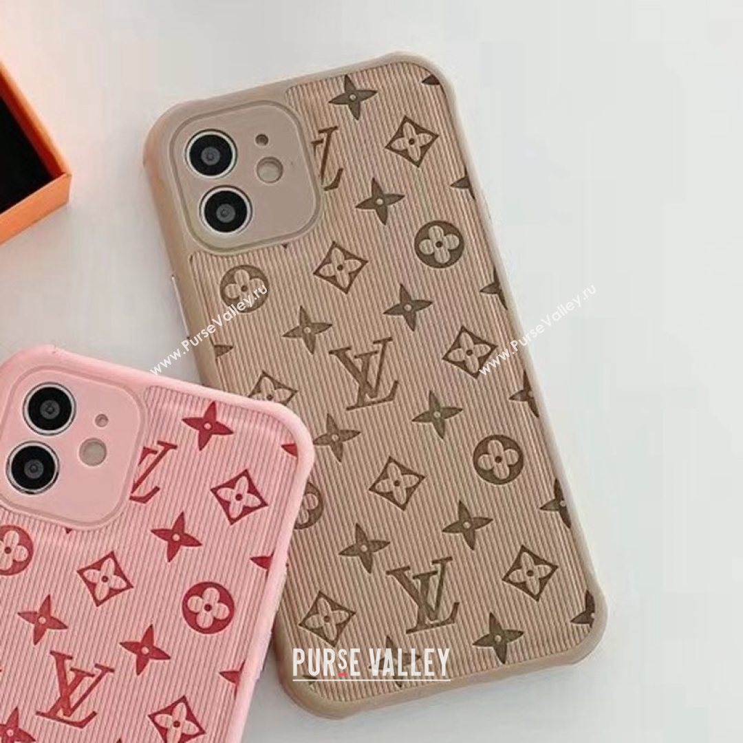 Louis Vuitton Ribbon Monogram iPhone Case Khaki 2021 (HY-21082318)