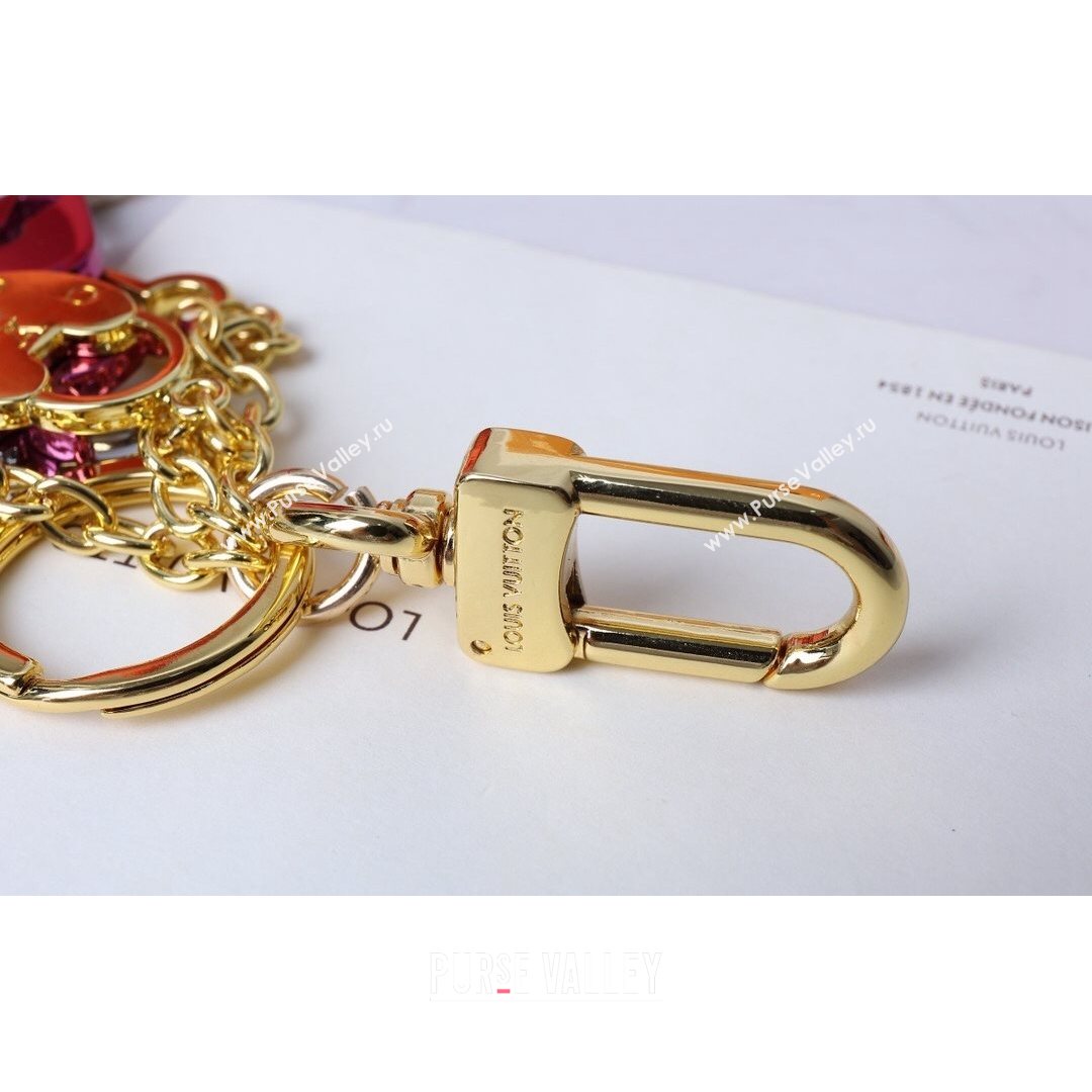 Louis Vuitton Heart Bag Charm and Key Holder Gold/Silver/Purple 2021 01 (HY-21082320)