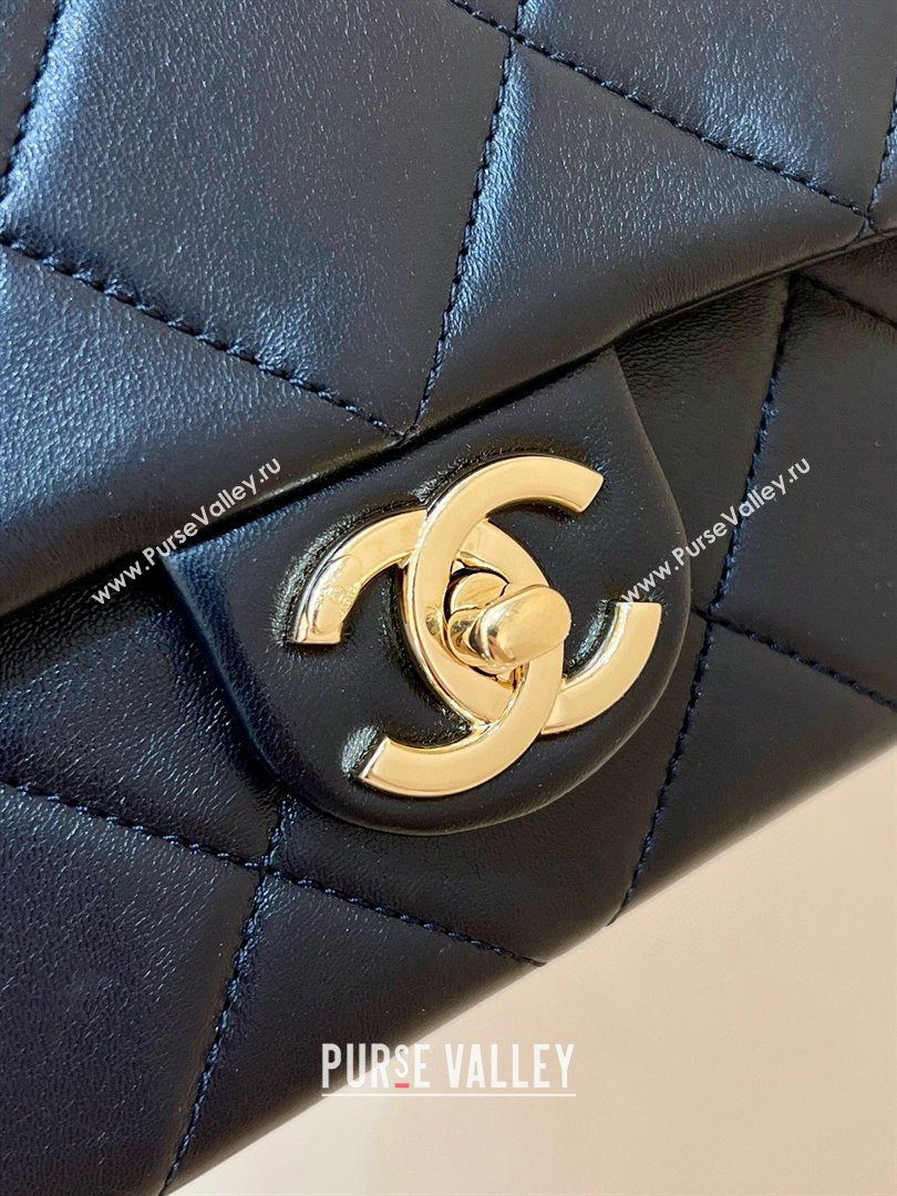 Chanel Lambskin Small Flap Bag with CC Chain AS5174 Black 2024 Top Quality (SHUNY-24112104)