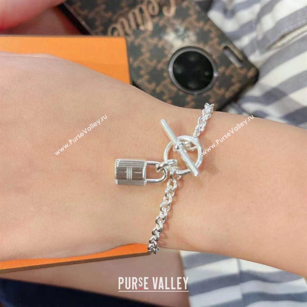 Hermes 925 Silver Bracelet H042613 Silver 2024 (YF-24042613)