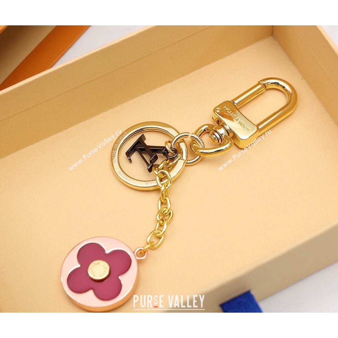 Louis Vuitton Flash Flower Bag Charm and Key Holder Gold/Silver/Red 2021 04 (HY-21082323)