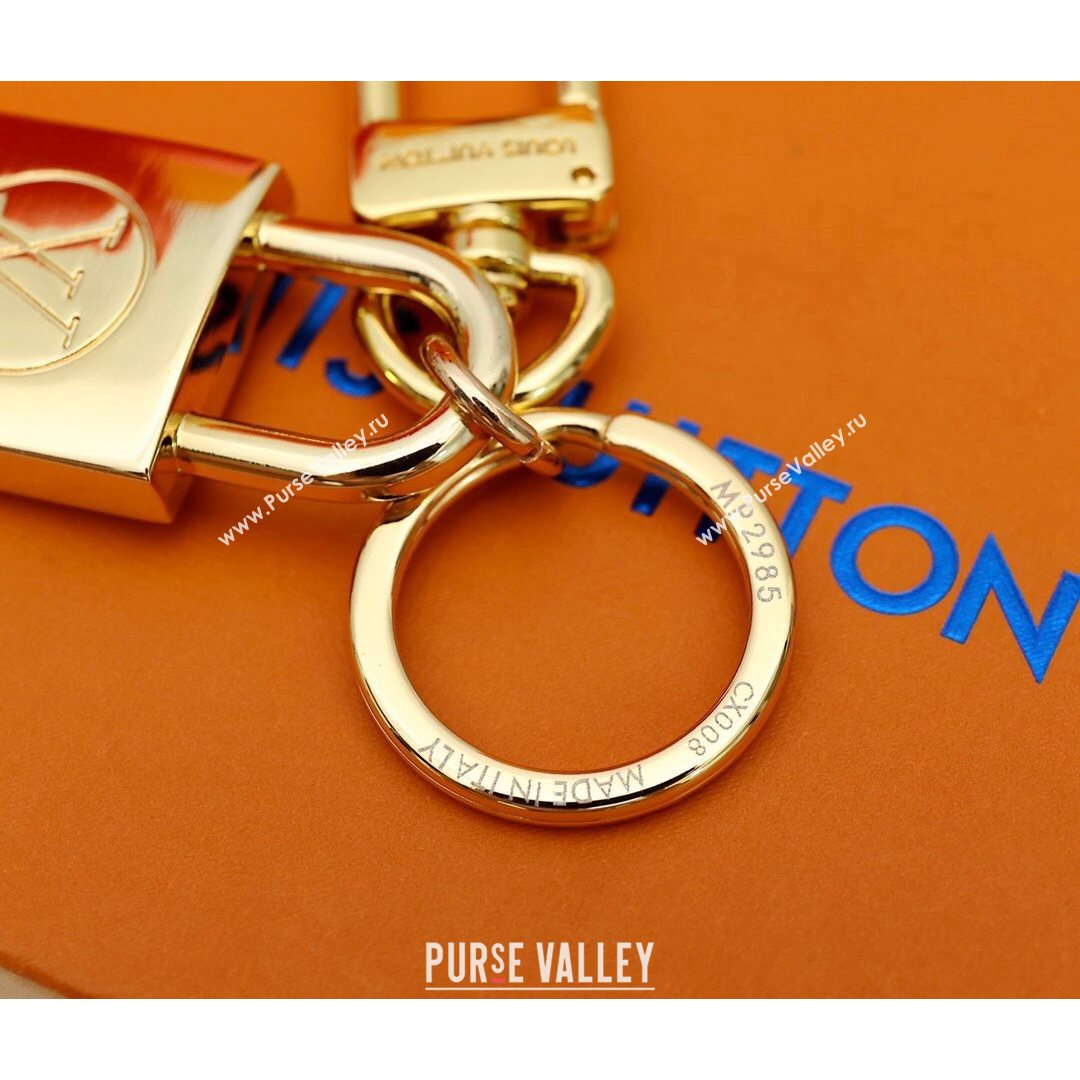 Louis Vuitton LV Nanogram Bag Charm and Key Holder Gold/Silver 2021 07 (HY-21082325)