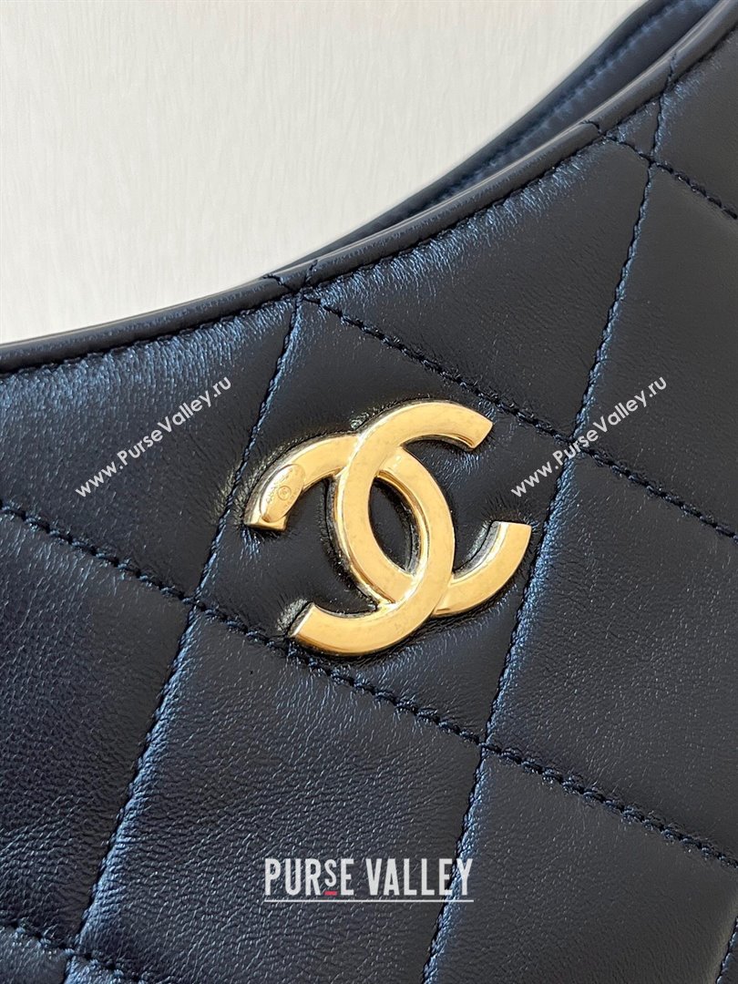 Chanel Lambskin Hobo Bag with CC Chain Strap Black AS5177 2024 Top Quality (SHUNY-24112102)