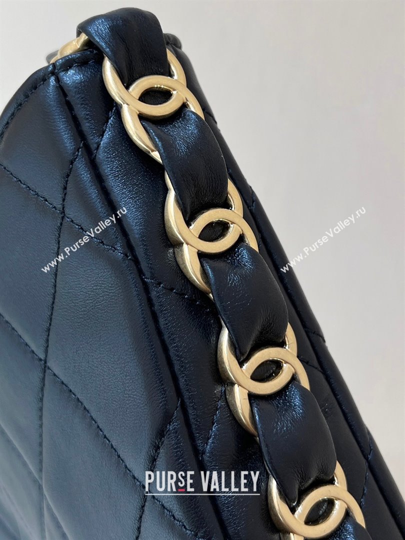 Chanel Lambskin Hobo Bag with CC Chain Strap Black AS5177 2024 Top Quality (SHUNY-24112102)