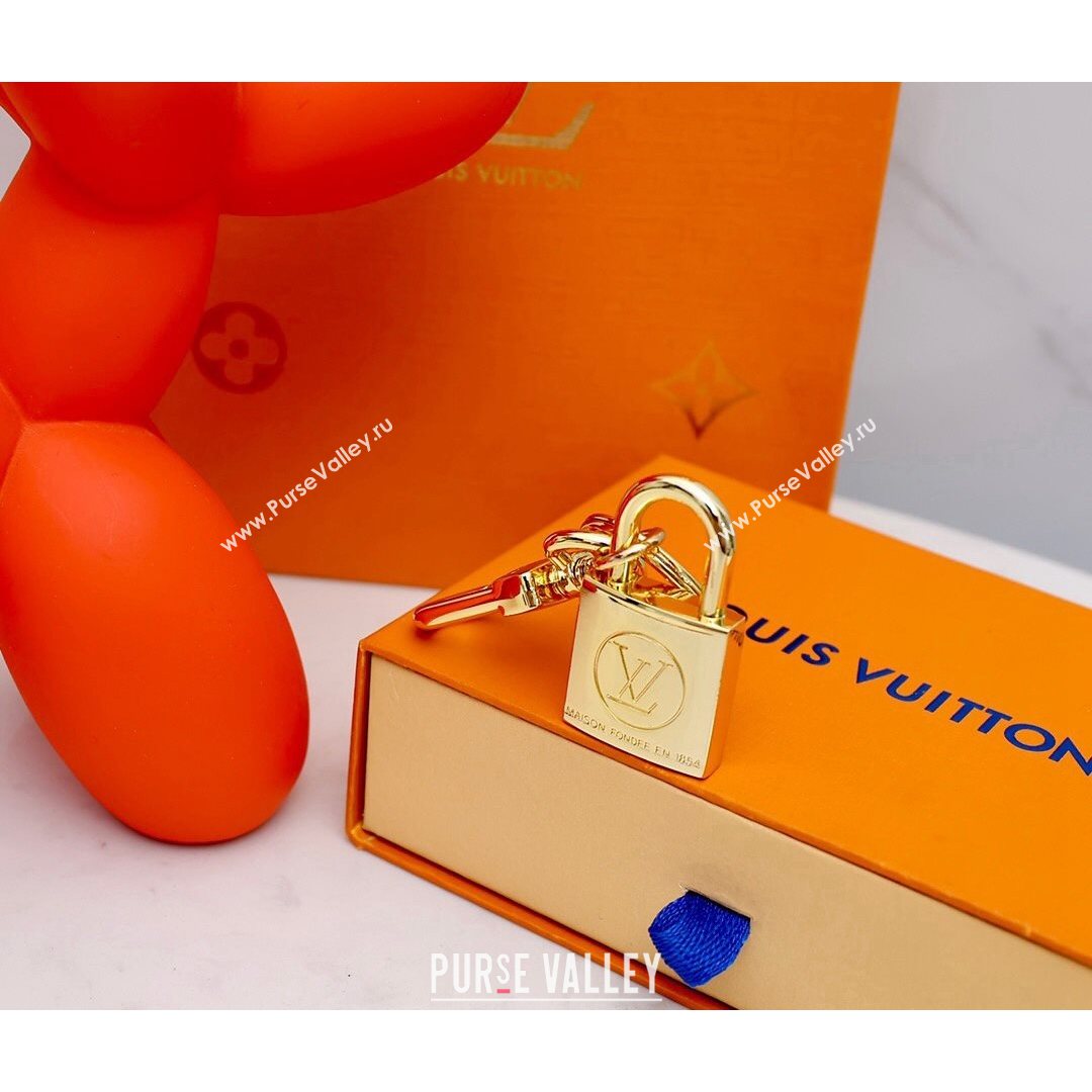 Louis Vuitton LV Nanogram Bag Charm and Key Holder Gold/Silver 2021 07 (HY-21082325)