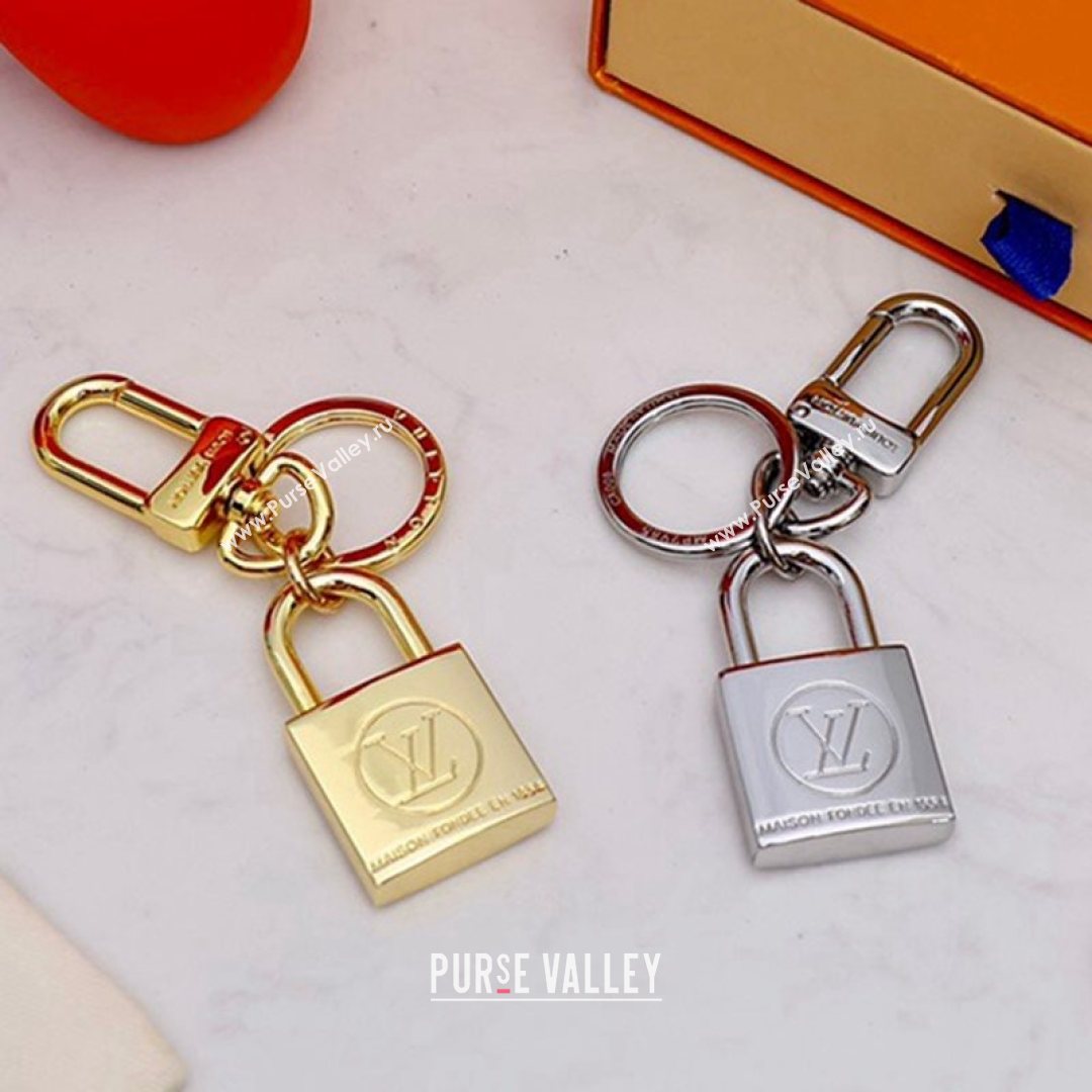 Louis Vuitton LV Nanogram Bag Charm and Key Holder Gold/Silver 2021 07 (HY-21082325)