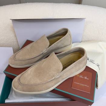 Loro Piana Summer Walk Suede Loafers Beige 2024(For Men) (KL-241518)