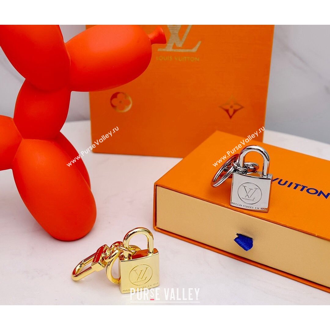 Louis Vuitton LV Nanogram Bag Charm and Key Holder Gold/Silver 2021 07 (HY-21082325)