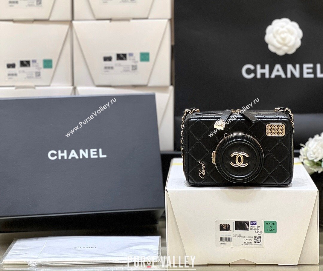 Chanel Lambskin Camera Bag AS4817 Black 2024 Top Quality (SHUNY-24112101)