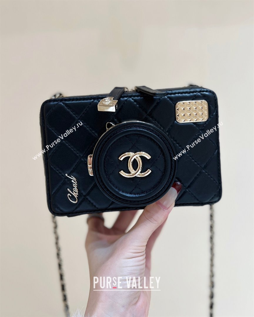 Chanel Lambskin Camera Bag AS4817 Black 2024 Top Quality (SHUNY-24112101)