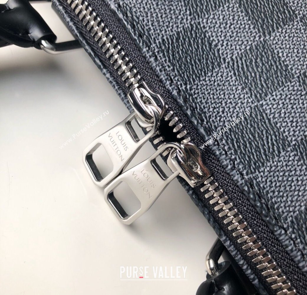 Louis Vuitton Briefcase Bag in Damier Canvas N48224 Black 2025 (KI-250121034)