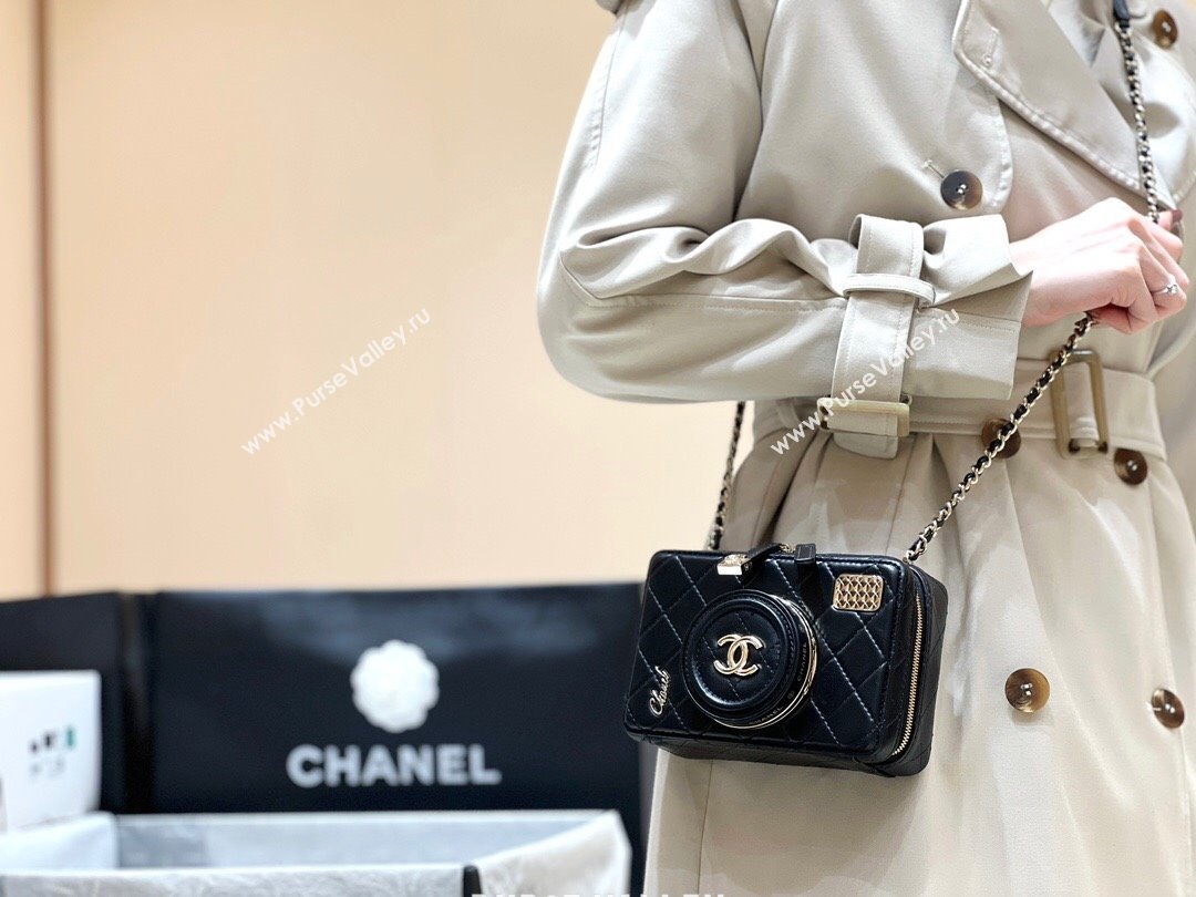 Chanel Lambskin Camera Bag AS4817 Black 2024 Top Quality (SHUNY-24112101)