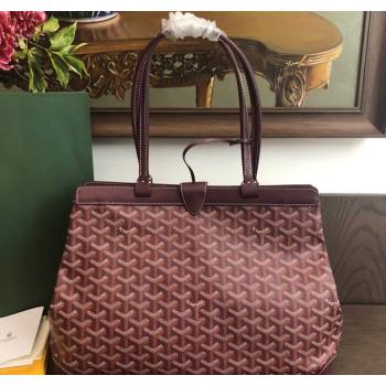 Goyard Bellechasse Biaude Tote Bag PM Burgundy 2021 (LMGY-21091415)