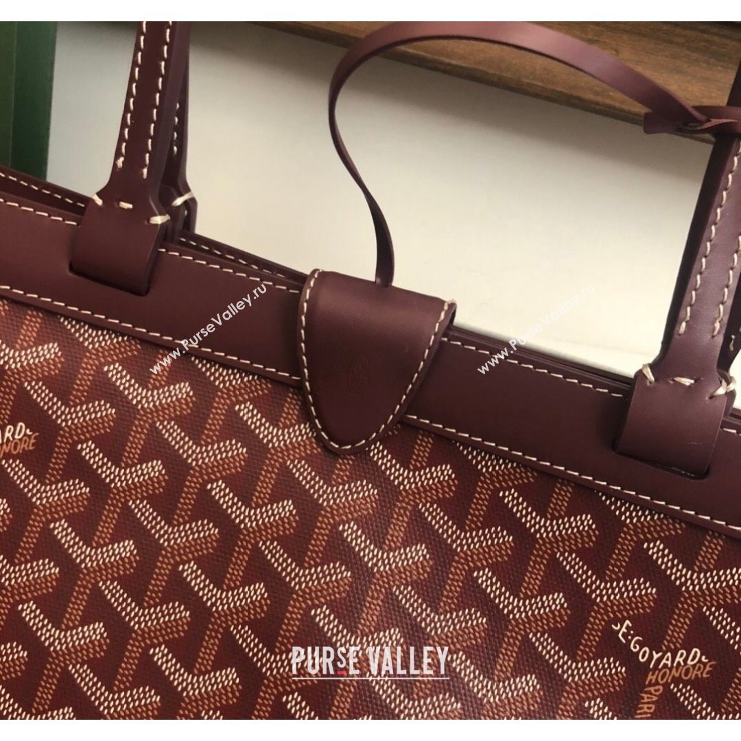 Goyard Bellechasse Biaude Tote Bag PM Burgundy 2021 (LMGY-21091415)