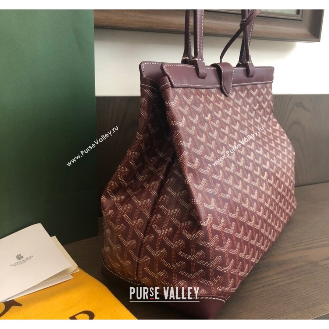 Goyard Bellechasse Biaude Tote Bag PM Burgundy 2021 (LMGY-21091415)