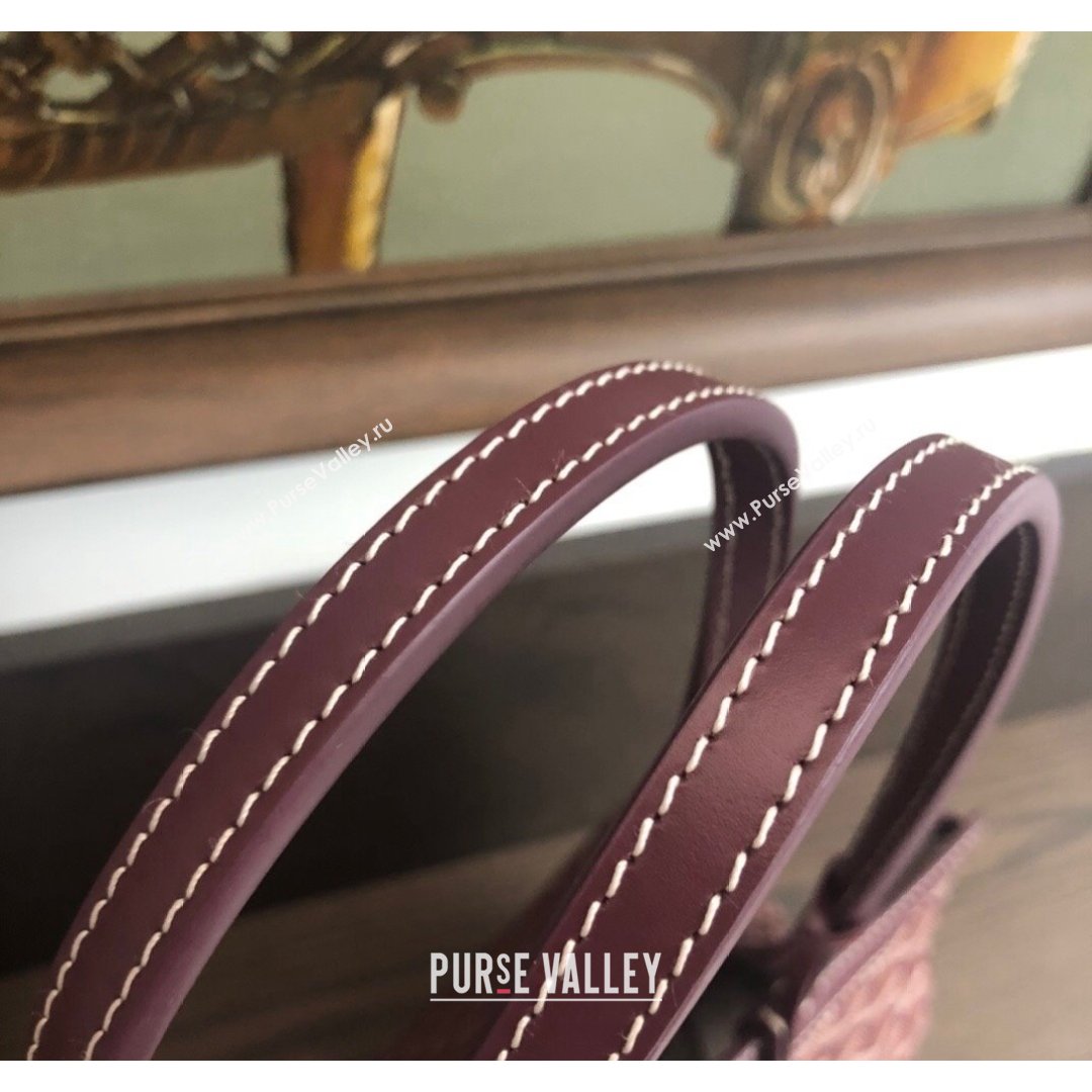 Goyard Bellechasse Biaude Tote Bag PM Burgundy 2021 (LMGY-21091415)