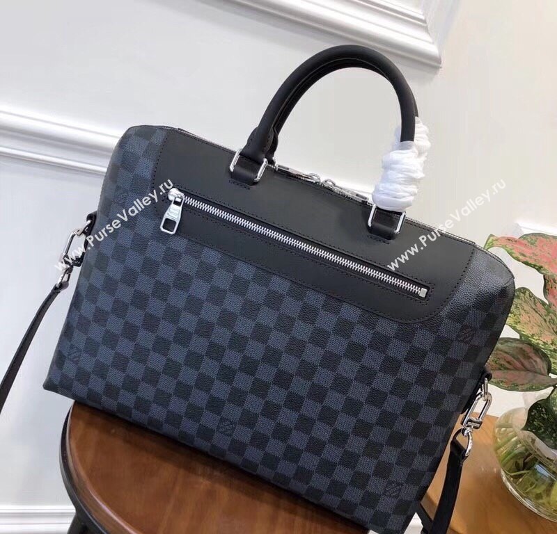 Louis Vuitton Porte-Documents Jour Bag in Damier Canvas N48260 Black 2025 (KI-250121037)