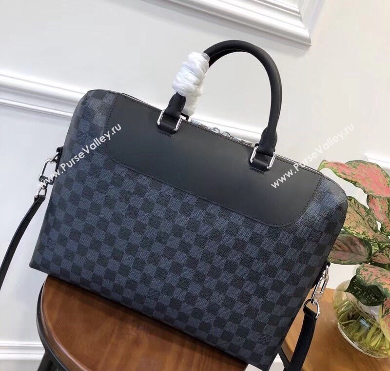 Louis Vuitton Porte-Documents Jour Bag in Damier Canvas N48260 Black 2025 (KI-250121037)