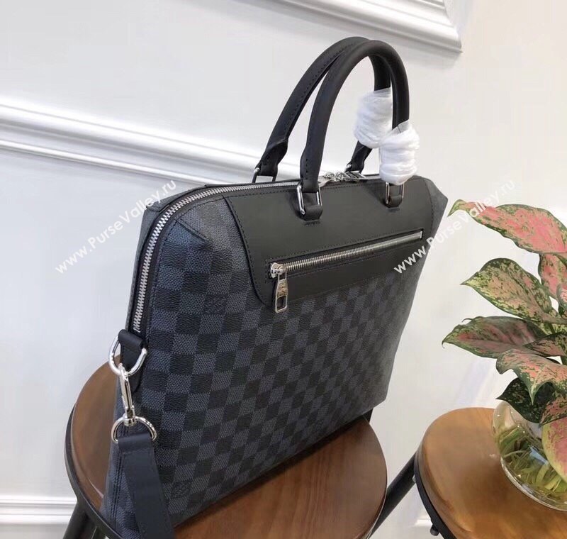 Louis Vuitton Porte-Documents Jour Bag in Damier Canvas N48260 Black 2025 (KI-250121037)