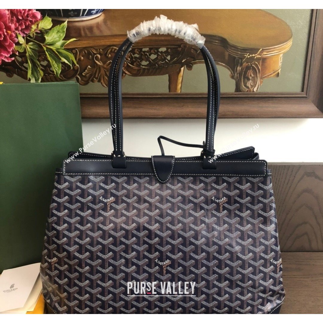 Goyard Bellechasse Biaude Tote Bag PM Navy Blue 2021 (LMGY-21091417)