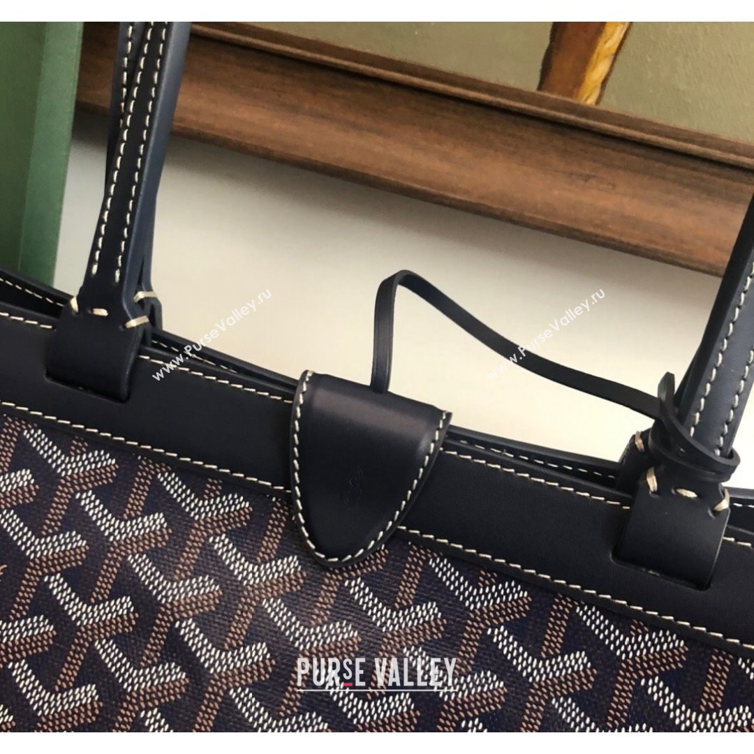 Goyard Bellechasse Biaude Tote Bag PM Navy Blue 2021 (LMGY-21091417)