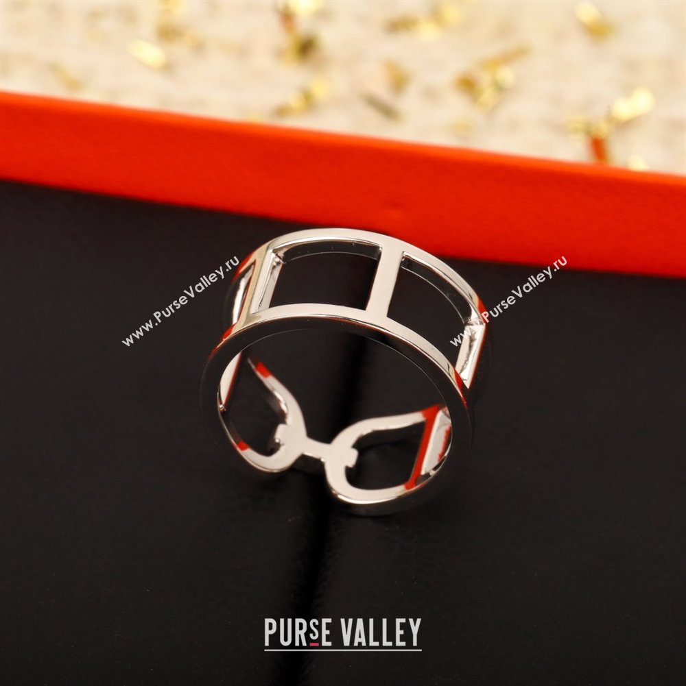 Hermes 925 Silver Ring H62515 Silver 2024 (YF-24062515)