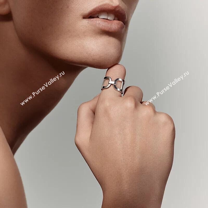 Hermes 925 Silver Ring H62515 Silver 2024 (YF-24062515)