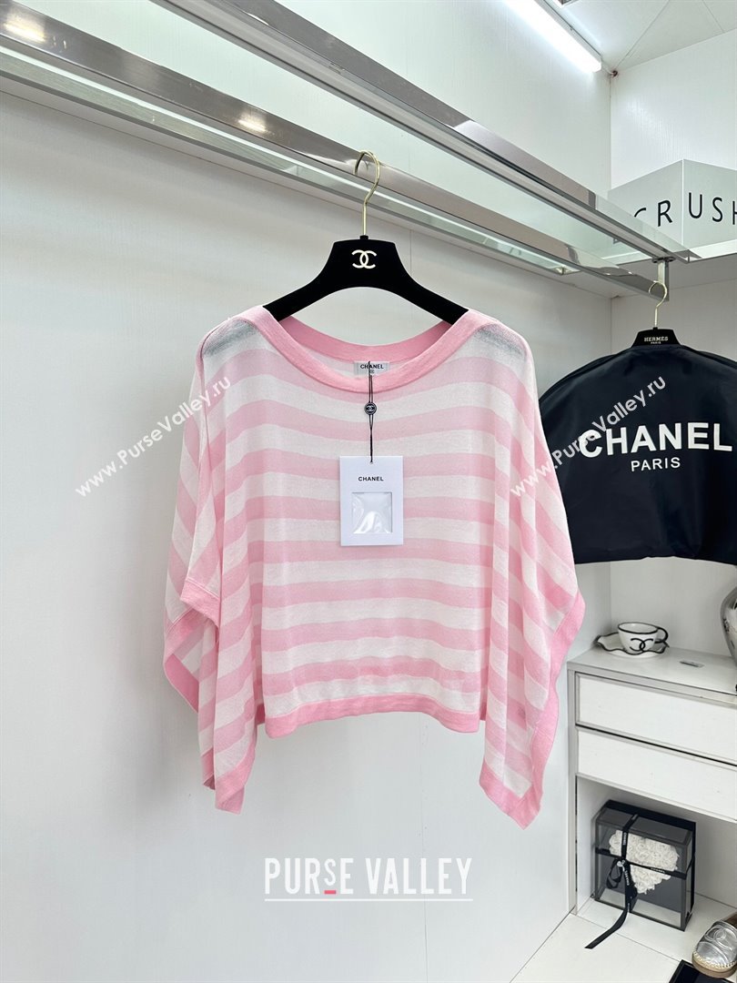 Chanel Knit Top CH042710 Pink 2024 (Q-24042710)