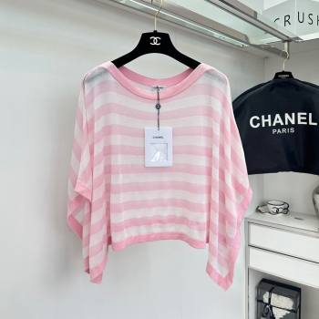 Chanel Knit Top CH042710 Pink 2024 (Q-24042710)