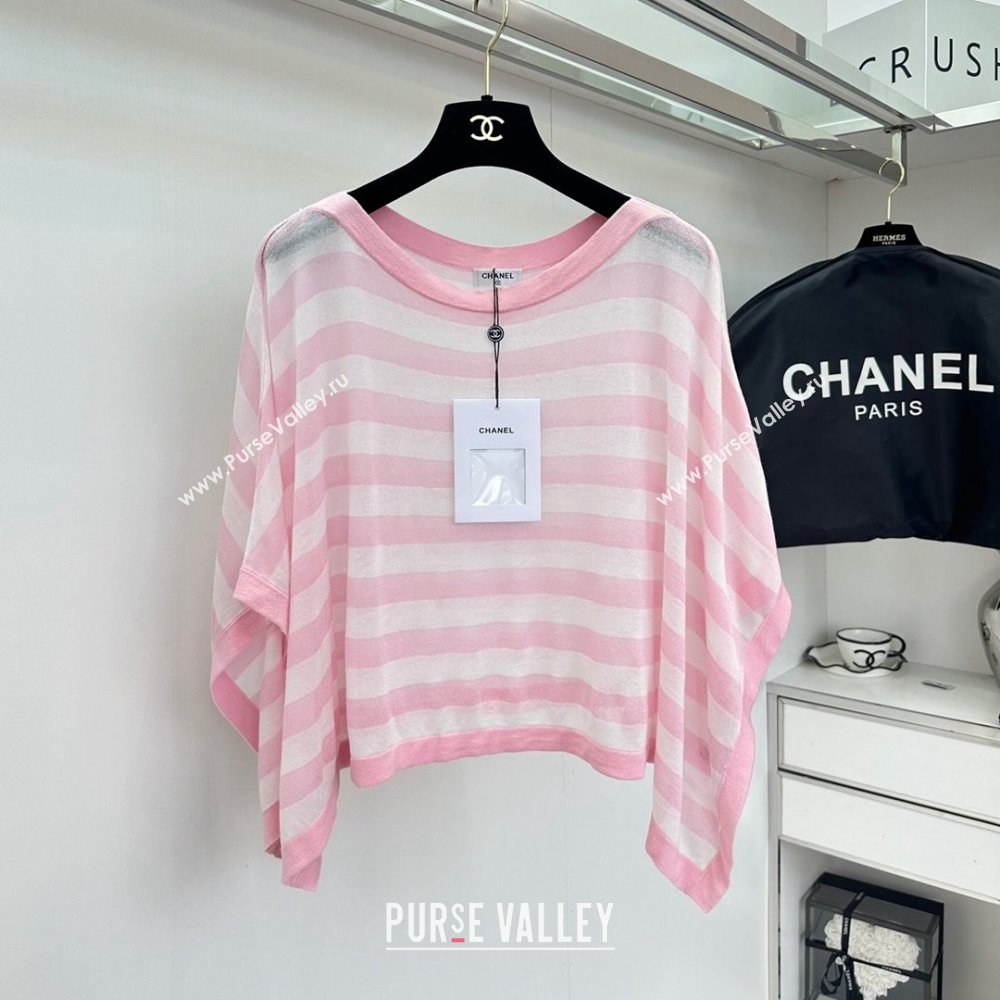 Chanel Knit Top CH042710 Pink 2024 (Q-24042710)