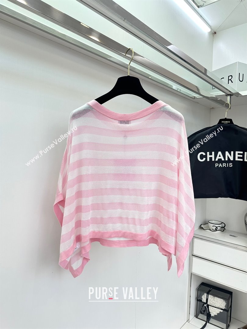 Chanel Knit Top CH042710 Pink 2024 (Q-24042710)